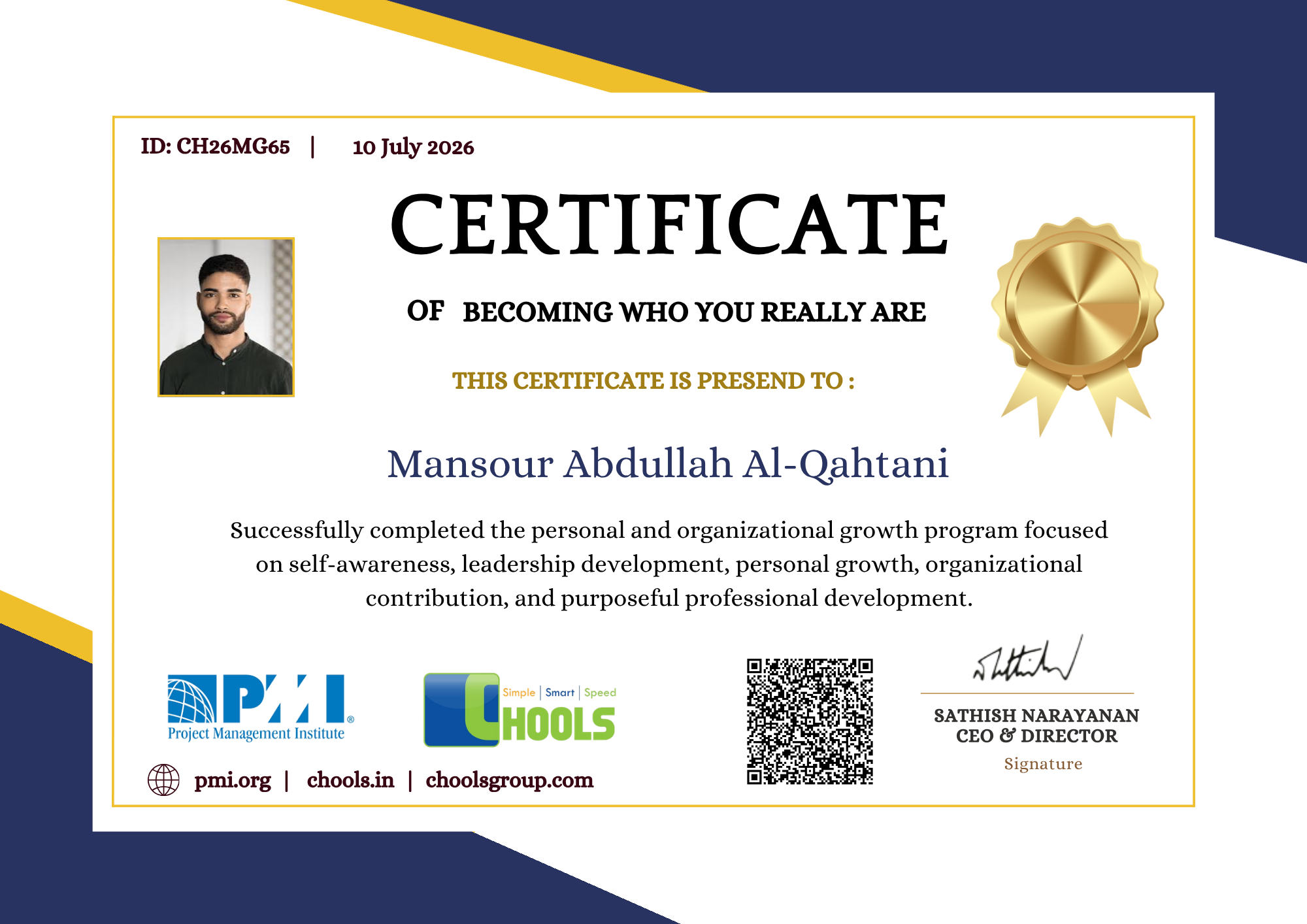 Management Programs Certificate